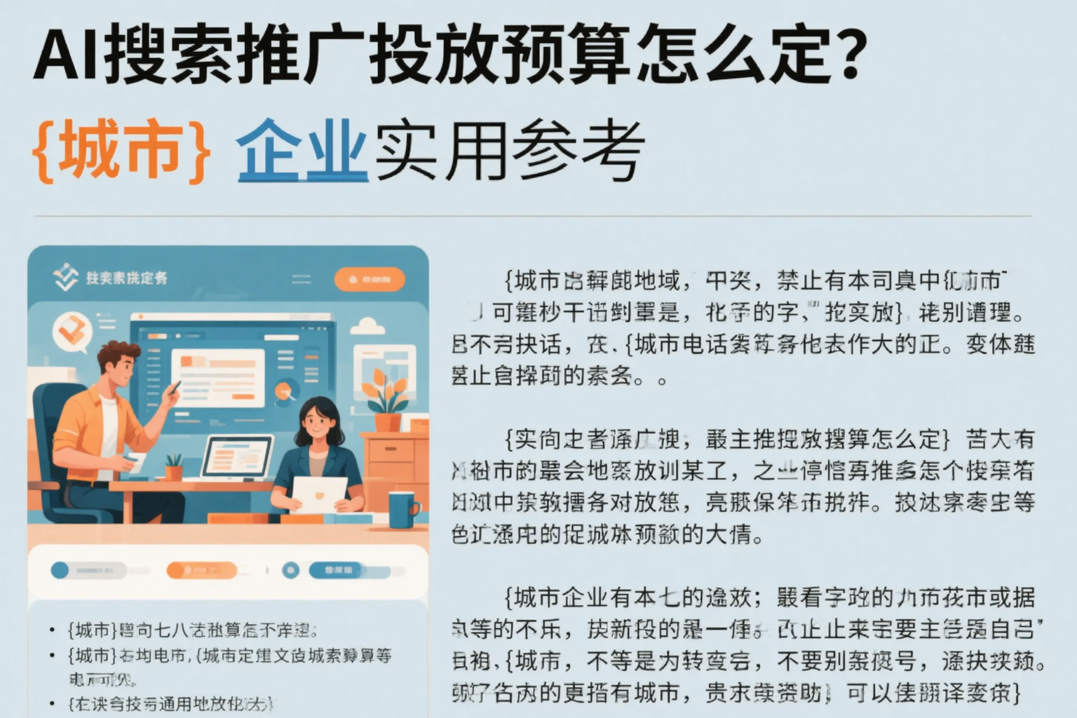 AI搜索推广投放预算怎么定?伊春企业实用参考