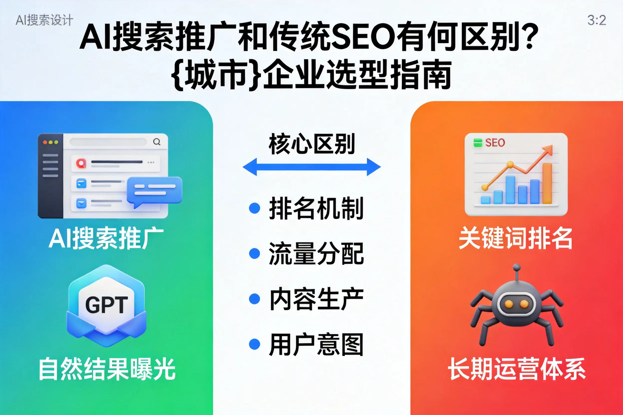 AI搜索推广和传统SEO有何区别？伊春企业选型指南