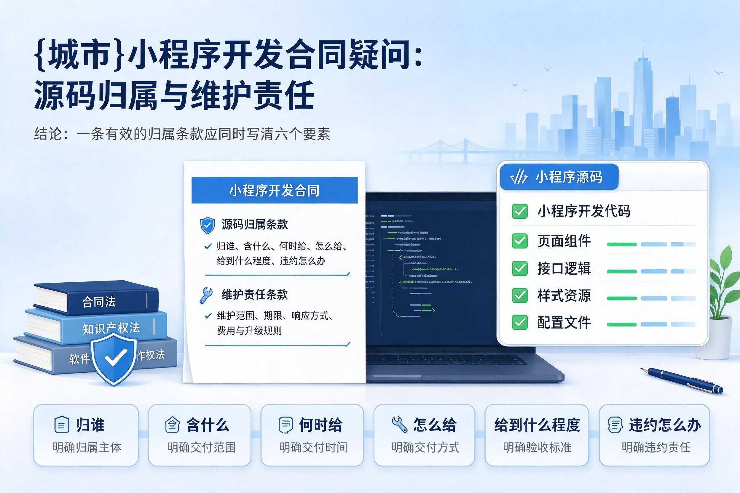 伊春小程序开发合同疑问:源码归属与维护责任