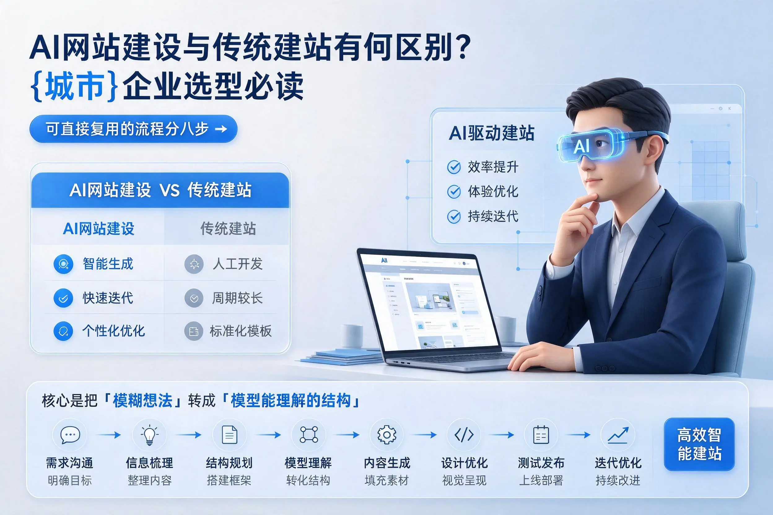 AI网站建设与传统建站有何区别？伊春企业选型必读