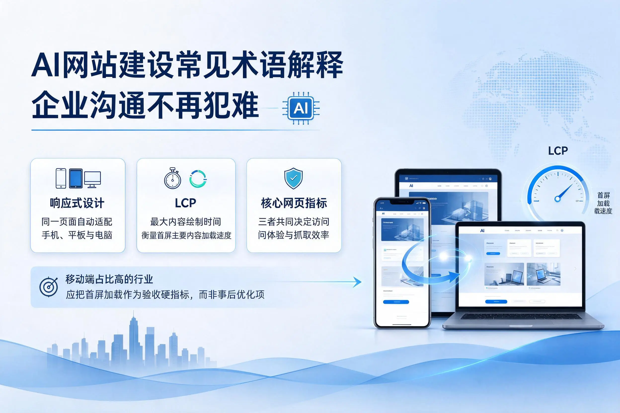 AI网站建设常见术语解释，伊春企业沟通不再犯难