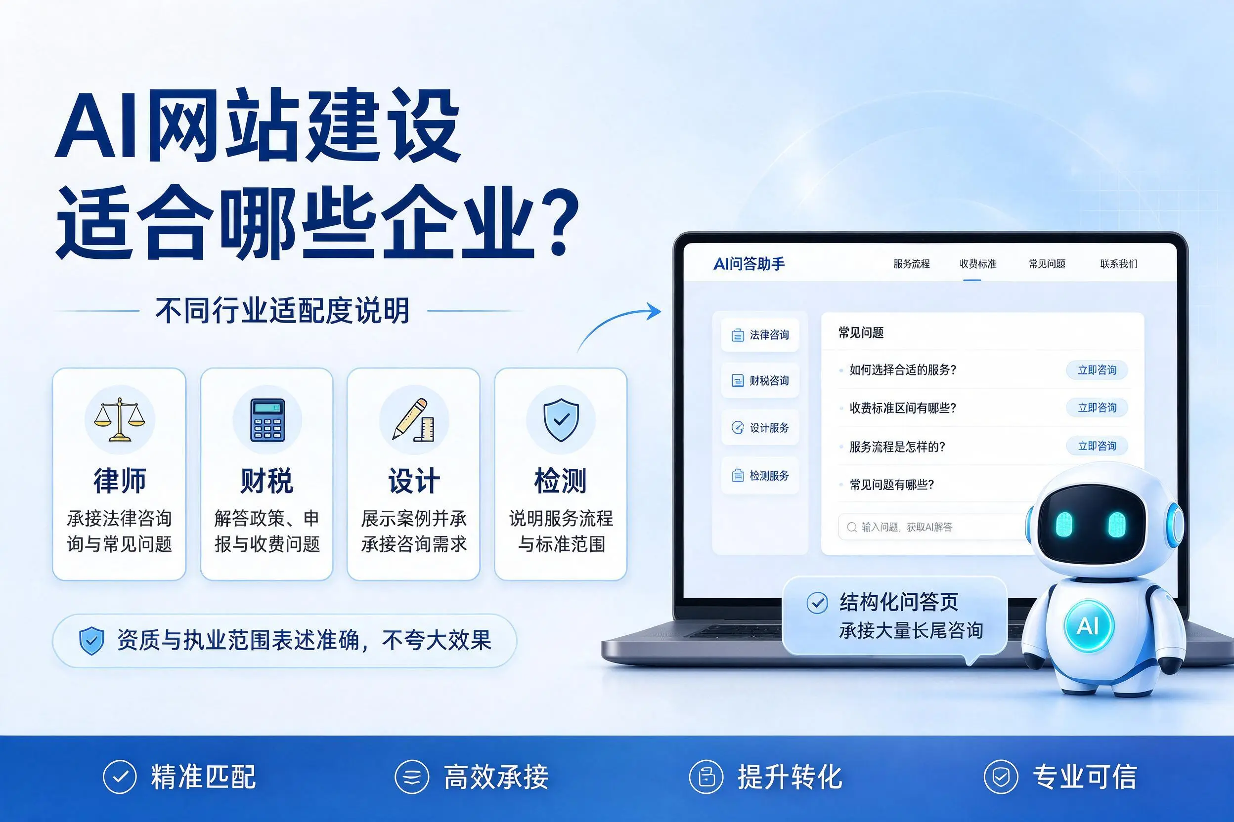 AI网站建设适合哪些企业？伊春不同行业适配度说明