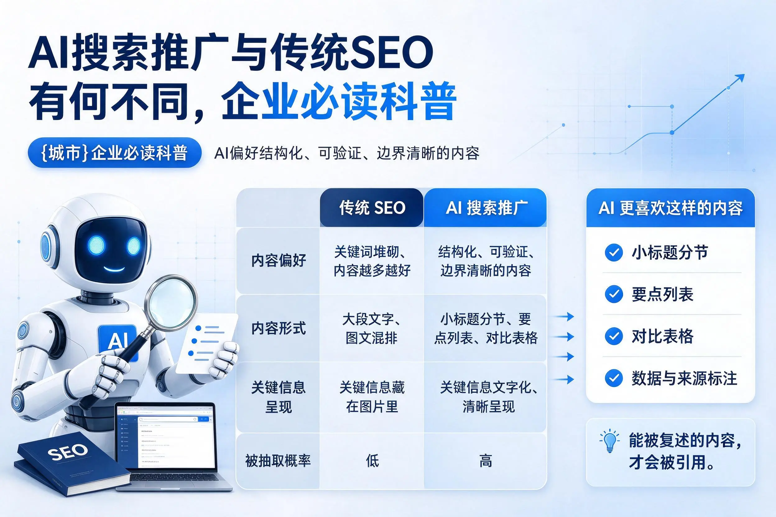 AI搜索推广与传统SEO有何不同,伊春企业必读科普